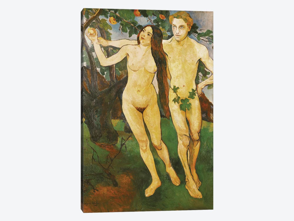 Adam And Eve, 1909 by Marie Clementine Valadon 1-piece Canvas Artwork