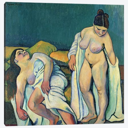 After The Bath Canvas Print #BMN7993} by Marie Clementine Valadon Canvas Art