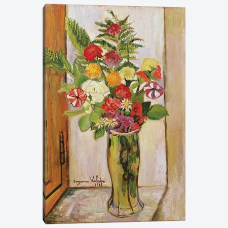 Flowers, 1929 Canvas Print #BMN7998} by Marie Clementine Valadon Canvas Artwork