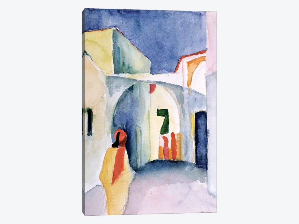 A Glance Down An Alley  by August Macke 1-piece Canvas Art