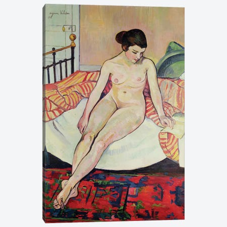 Nude With A Striped Blanket, 1922 Canvas Print #BMN8007} by Marie Clementine Valadon Canvas Print