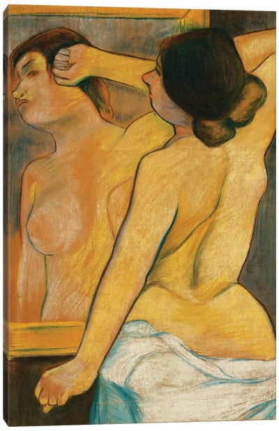 Nude Woman In Front Of A Mirror; Femme Nue Devant Un Miroir, 1904 Canvas Art Print