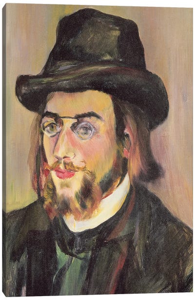 Portrait Of Erik Satie (1866-1925) c.1892 Canvas Art Print