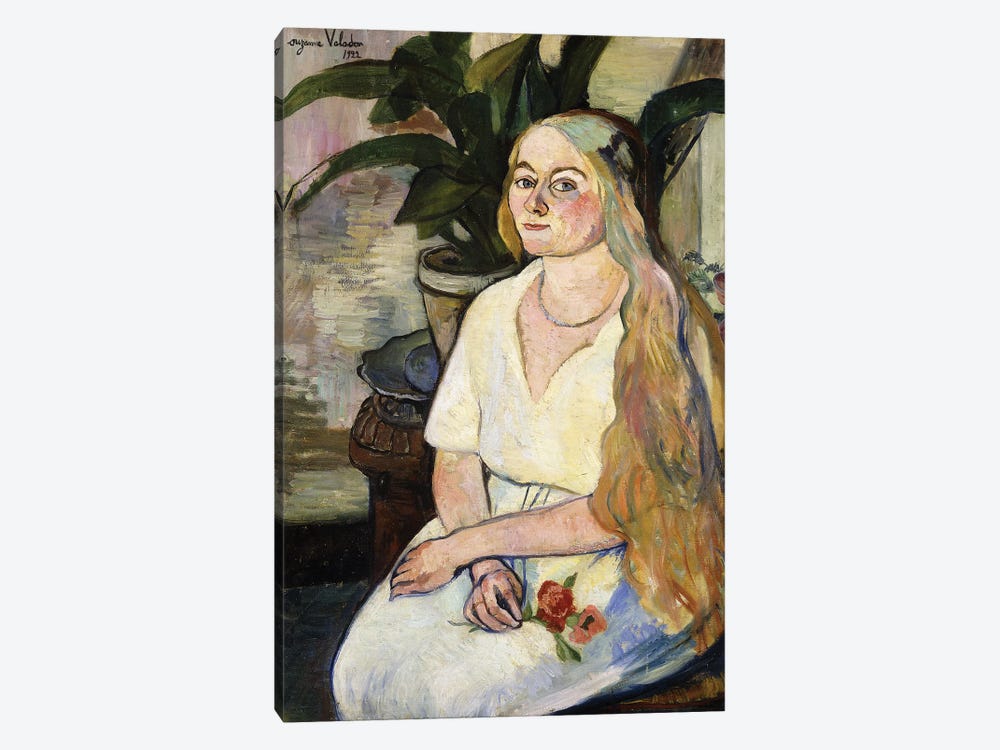 Portrait Of Germaine Utter, 1922 by Marie Clementine Valadon 1-piece Canvas Art Print