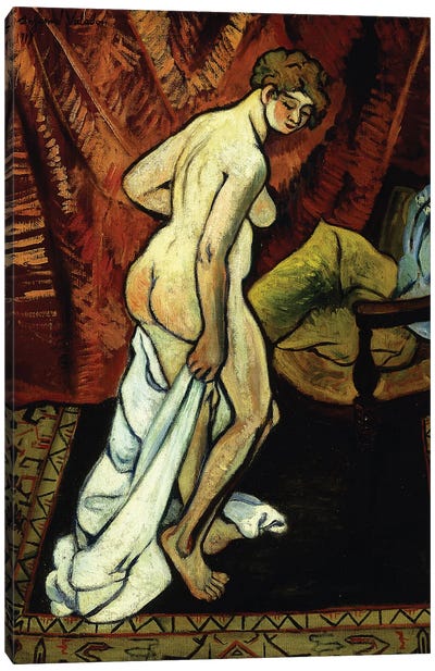 Standing Nude With Towel (Nu Debout Sa Drapant), 1919 Canvas Art Print