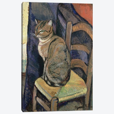 Study Of A Cat, 1918 Canvas Print #BMN8024} by Marie Clementine Valadon Art Print