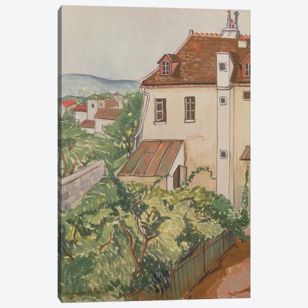 View Of A Garden Canvas Print #BMN8030} by Marie Clementine Valadon Canvas Art Print