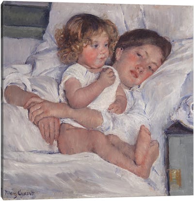 Breakfast In Bed, 1897 Canvas Art Print - Unconditional Love