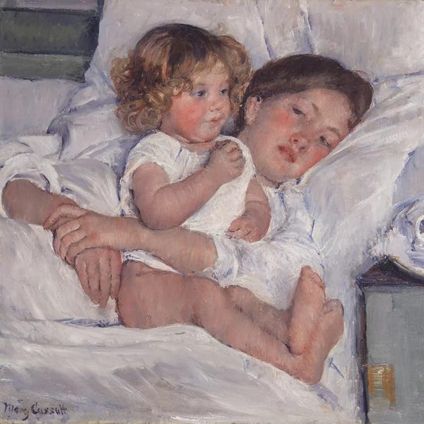 Impressionism: Breakfast In Bed, 1897 by Mary Stevenson Cassatt