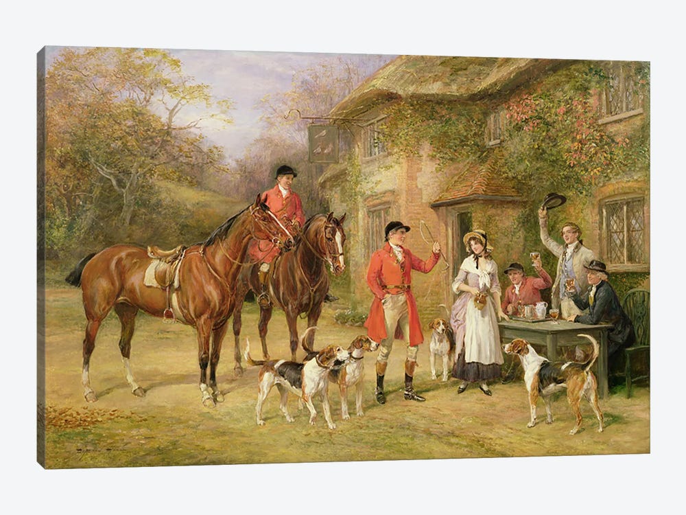 A Meeting at the Three Pigeons by Heywood Hardy 1-piece Art Print