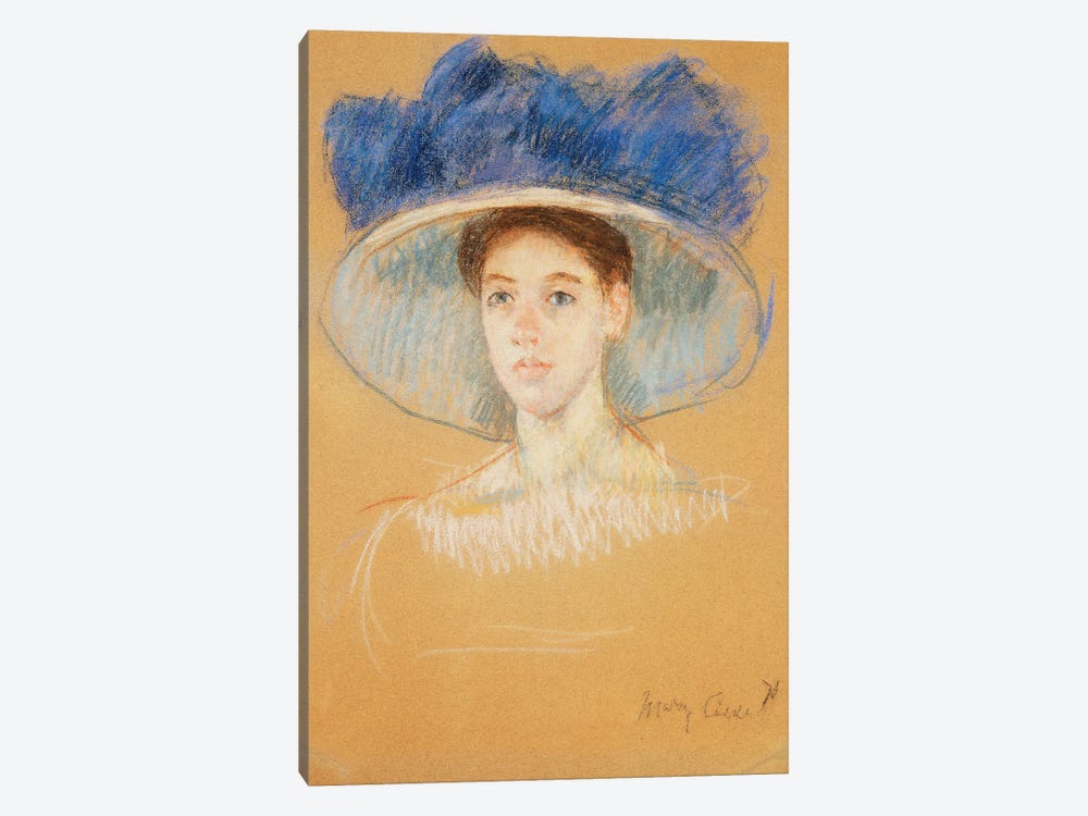 Head Of A Woman With A Large Hat, c.1909 1-piece Canvas Print