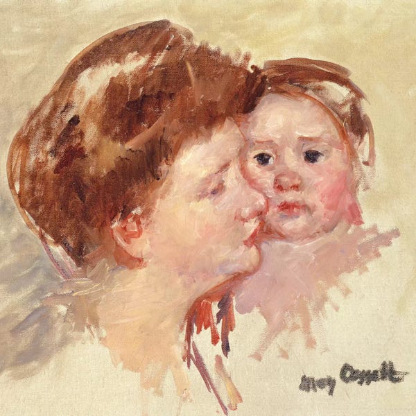 Mother In Profile With Baby Cheek To Cheek (No.2), c.1909