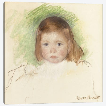 Portrait Of Ellen Mary Cassatt Canvas Print #BMN8079} by Mary Stevenson Cassatt Art Print