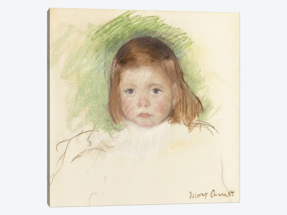 Portrait Of Ellen Mary Cassatt by Mary Stevenson Cassatt 1-piece Canvas Art
