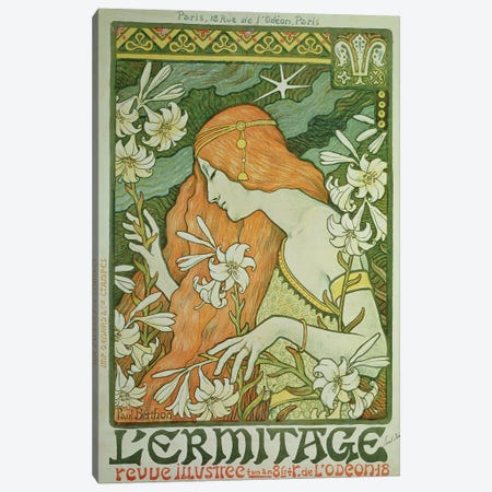 L'Ermitage  Canvas Print #BMN807} by Paul Berthon Art Print