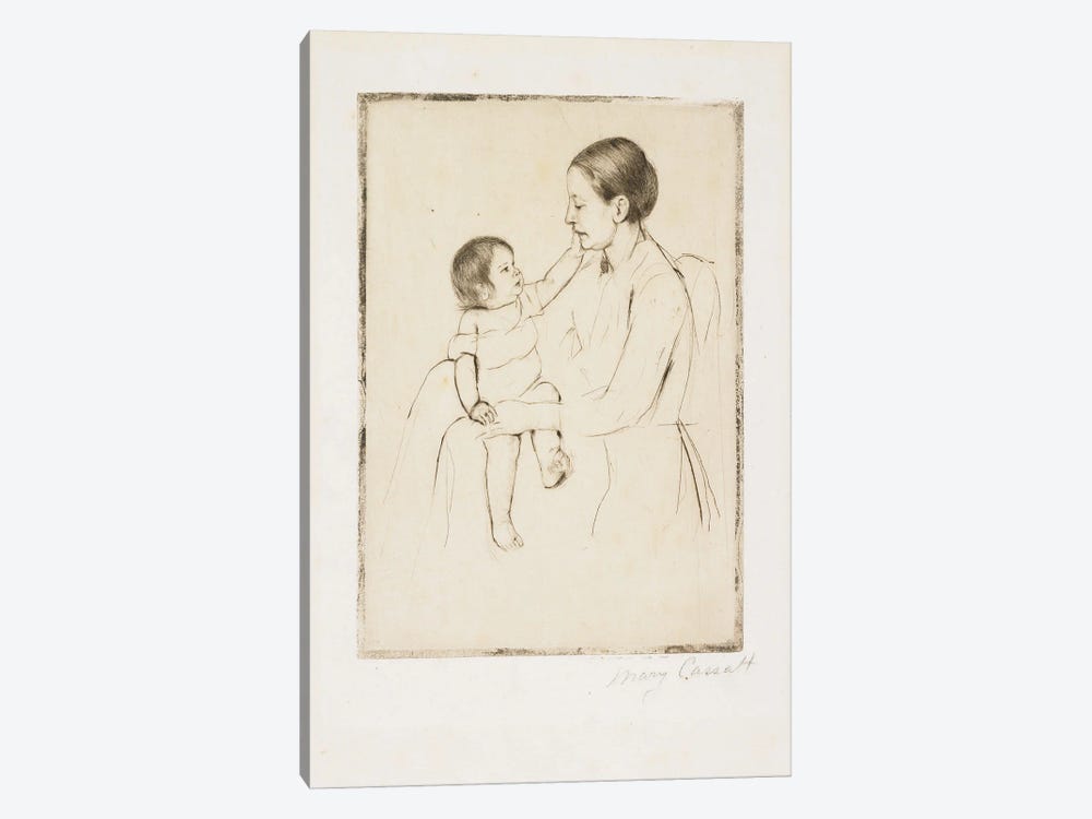 The Caress, C. 1891 1-piece Canvas Print