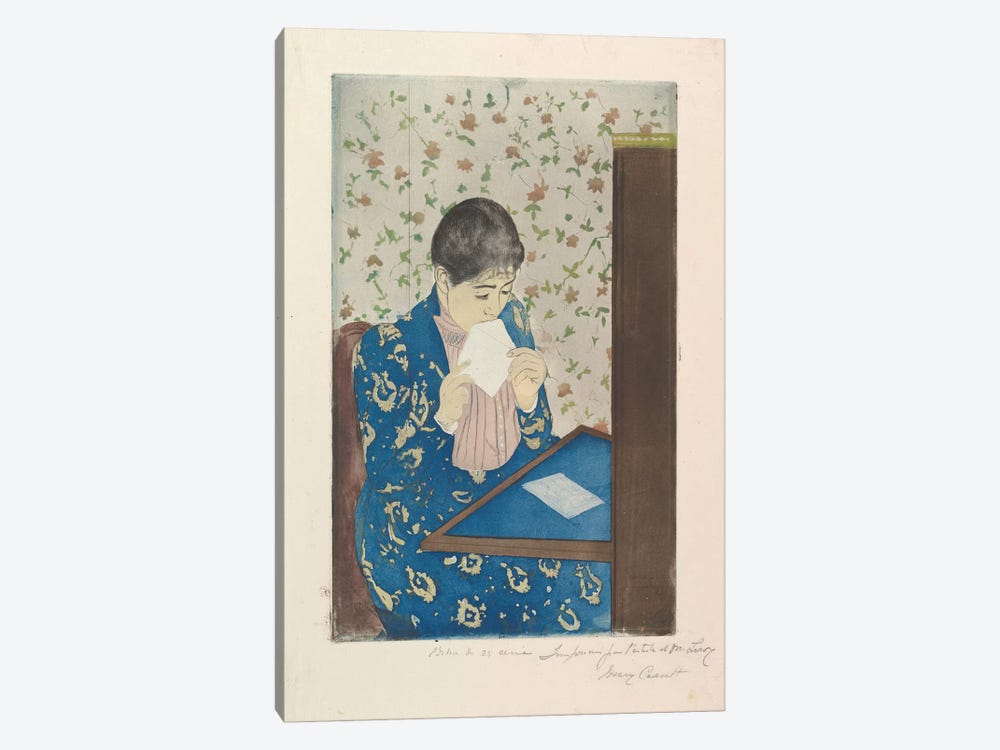 The Letter, 1890–91 by Mary Stevenson Cassatt 1-piece Canvas Art Print