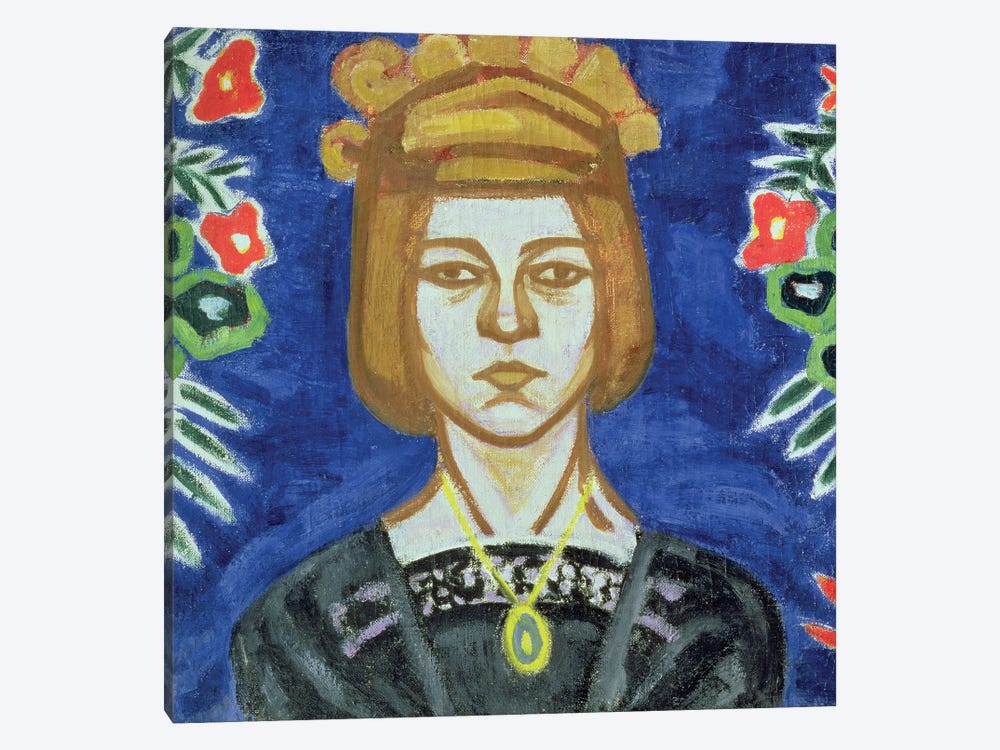 Self Portrait, 1912-15 by Olga Vladimirovna Rozanova 1-piece Canvas Artwork