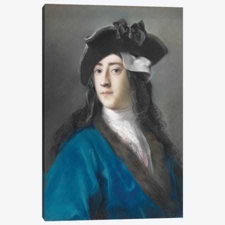 Gustavus Hamilton, Second Viscount Boyne, In Masquerade Costume, 1730-31 Canvas Print #BMN8120} by Rosalba Giovanna Carriera Canvas Print
