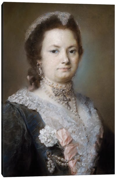 Portrait Of A Lady Canvas Art Print