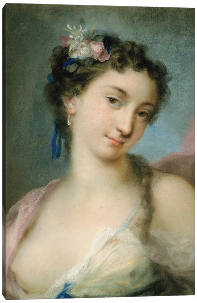 Portrait Of A Lady As Flora Canvas Art Print