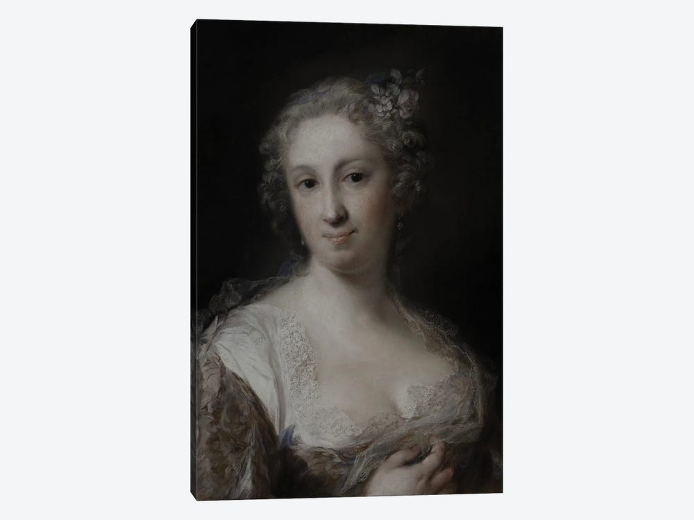 Portrait Of A Lady, c.1730-40 by Rosalba Giovanna Carriera 1-piece Canvas Art Print