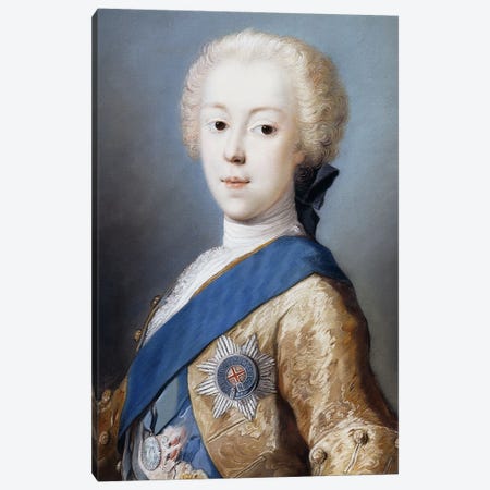 Portrait Of Prince Charles Edward Stuart, Bust-Length, In Profile To The Left, Canvas Print #BMN8130} by Rosalba Giovanna Carriera Canvas Art