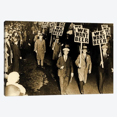 Protest Against Prohibition, New Jersey. 1931 Canvas Print #BMN8140} by American Photographer Canvas Print