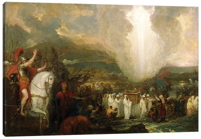 Joshua passing the River Jordan with the Ark of the Covenant, 1800 Canvas Art Print
