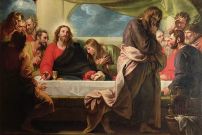 The Last Supper, 1786 Canvas Artwork by Benjamin West | iCanvas