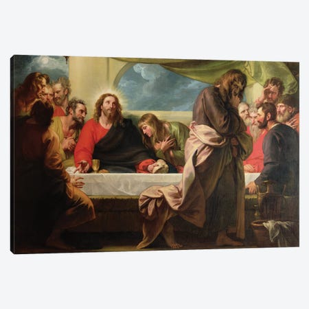 The Last Supper, 1786 Canvas Print #BMN8153} by Benjamin West Canvas Artwork