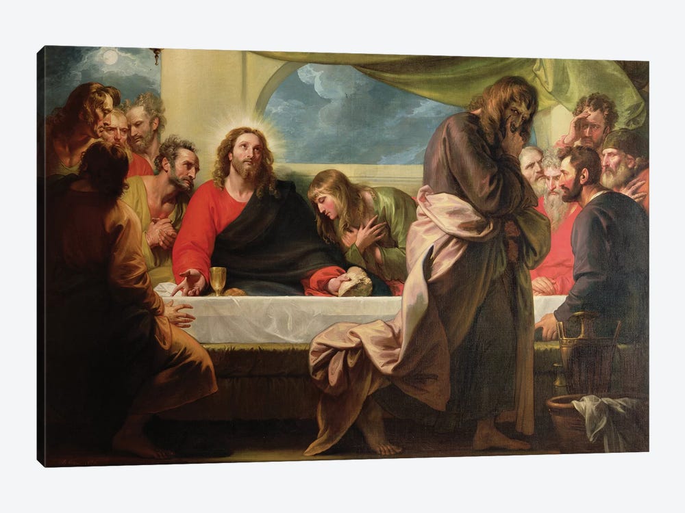 The Last Supper, 1786 1-piece Canvas Art Print