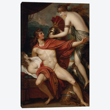 Thetis Bringing the Armor to Achilles, 1804 Canvas Print #BMN8155} by Benjamin West Art Print