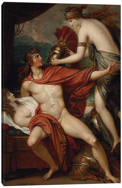 Thetis Bringing the Armor to Achilles, 1804 Canvas Art Print