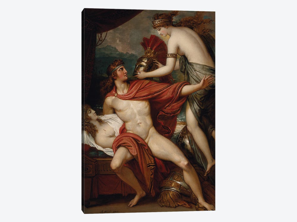 Thetis Bringing the Armor to Achilles, 1804 1-piece Canvas Art Print