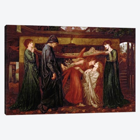 Dante's Dream Canvas Print #BMN8161} by Dante Gabriel Charles Rossetti Canvas Print