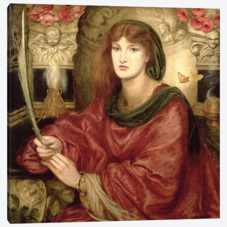 Sibylla Palmifera Canvas Print #BMN8168} by Dante Gabriel Charles Rossetti Art Print