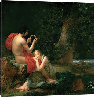 Daphnis and Chloe, 1824-25 Canvas Art Print