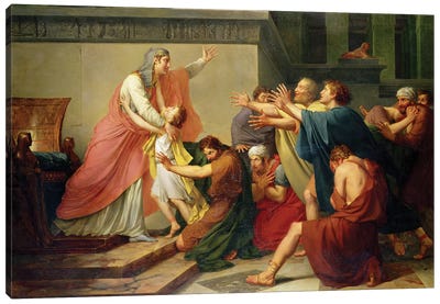 Joseph Recognised by his Brothers Canvas Art Print