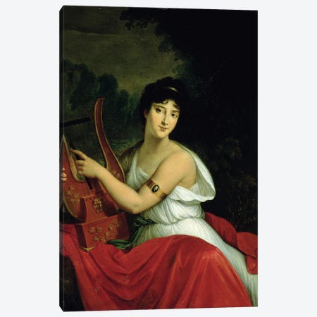 Portrait of Madame de la Pleigne Canvas Print #BMN8176} by Francois Pascal Simon Gerard Canvas Print