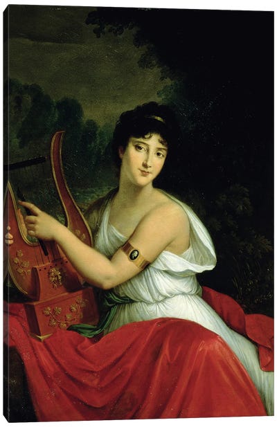 Portrait of Madame de la Pleigne Canvas Art Print