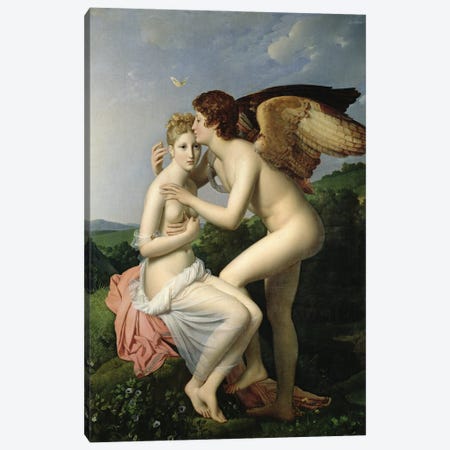 Psyche Receiving the First Kiss of Cupid, 1798 Canvas Print #BMN8178} by Francois Pascal Simon Gerard Canvas Artwork
