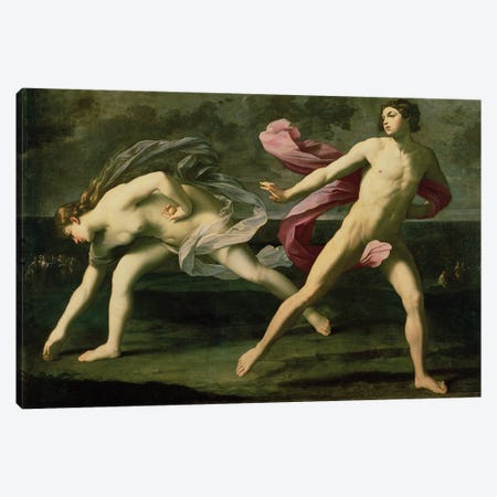 Atalanta and Hippomenes, c.1612 Canvas Print #BMN8182} by Guido Reni Art Print