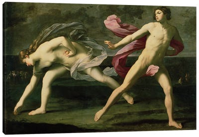 Atalanta and Hippomenes, c.1612 Canvas Art Print