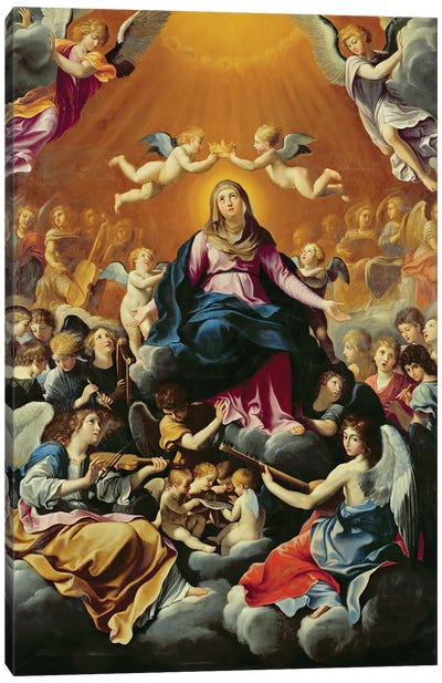 Coronation of the Virgin  Canvas Art Print