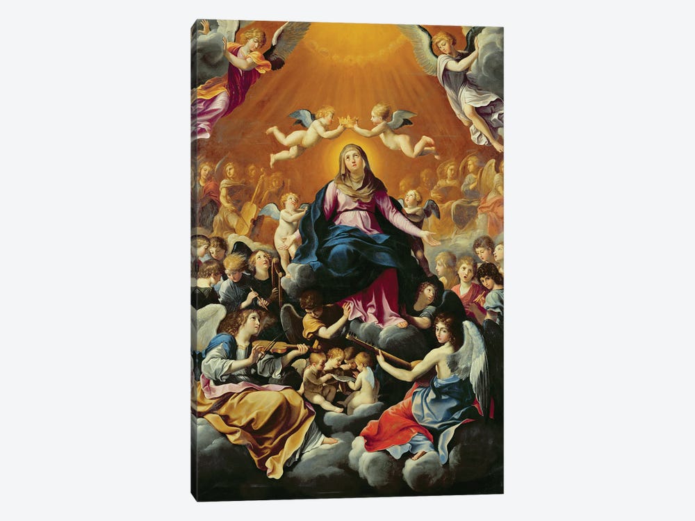 Coronation of the Virgin  by Guido Reni 1-piece Canvas Print