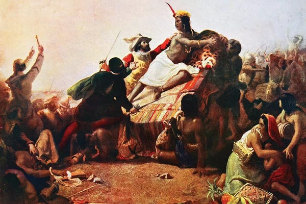 Baroque: Pizarro Seizing the Inca of Peru John Everett Millais, 1754 by Guido Reni