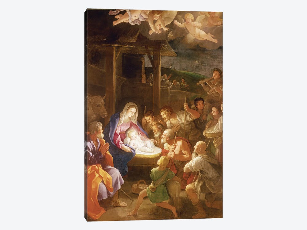 The Nativity at Night, 1640  by Guido Reni 1-piece Art Print