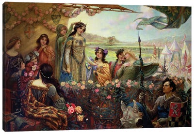 Lancelot and Guinevere Canvas Art Print