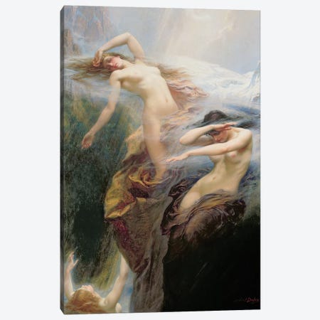 The Mountain Mists or, Clyties of the Mist, 1912  Canvas Print #BMN8214} by Herbert James Draper Canvas Art
